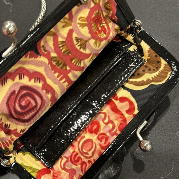 Brighton Rosalie Black small clutch coin purse with long chain. - Picture 3 of 6